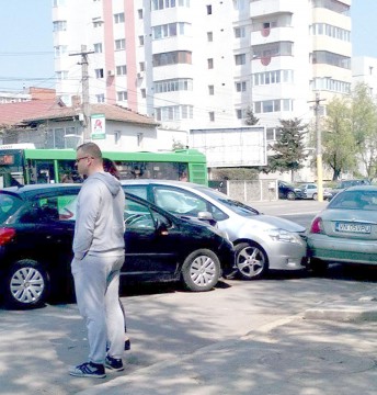 Accident uşor, pe Bulevardul 1 Mai